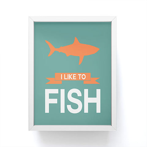 Naxart I Like To Fish 1 Framed Mini Art Print