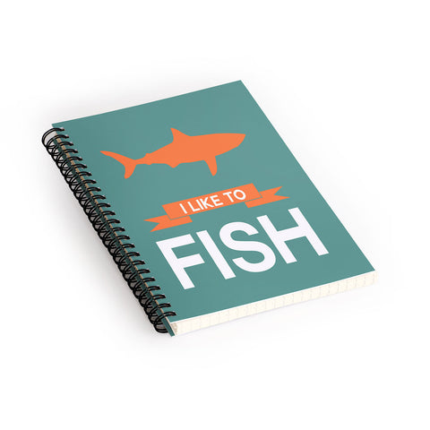 Naxart I Like To Fish 1 Spiral Notebook