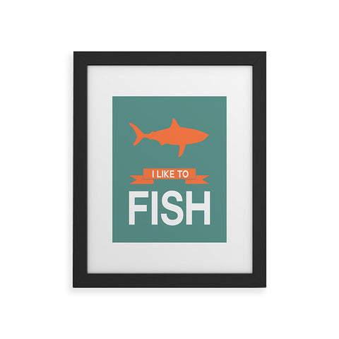 Naxart I Like To Fish 1 Framed Art Print