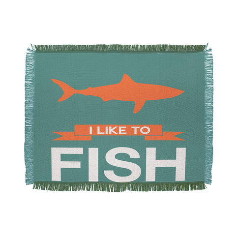 Naxart I Like To Fish 1 Throw Blanket