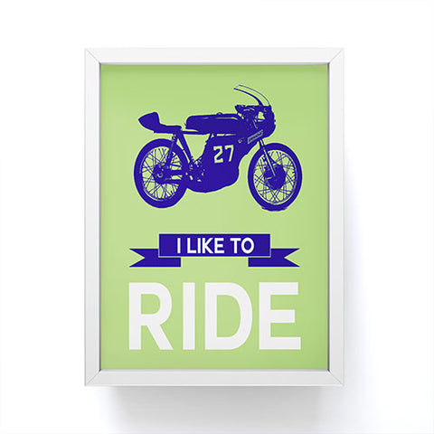Naxart I Like To Ride 11 Framed Mini Art Print