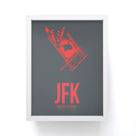 Naxart JFK New York Poster 2 Framed Mini Art Print