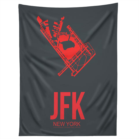 Naxart JFK New York Poster 2 Tapestry