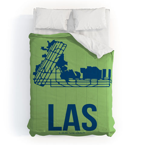 Naxart LAS Las Vegas Poster Comforter