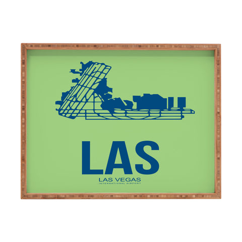 Naxart LAS Las Vegas Poster Rectangular Tray