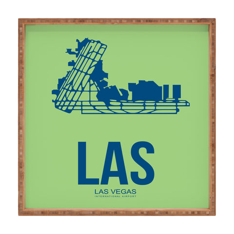 Naxart LAS Las Vegas Poster Square Tray