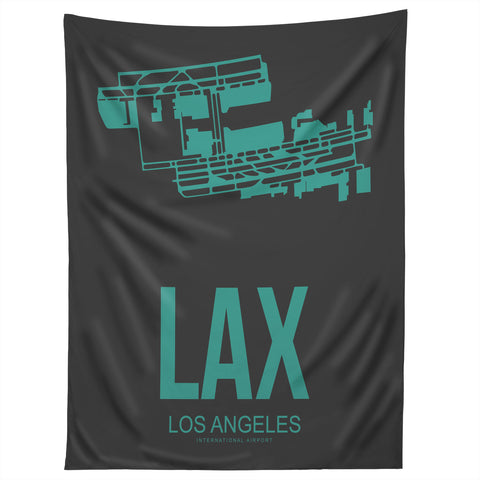 Naxart LAX Los Angeles Poster 2 Tapestry