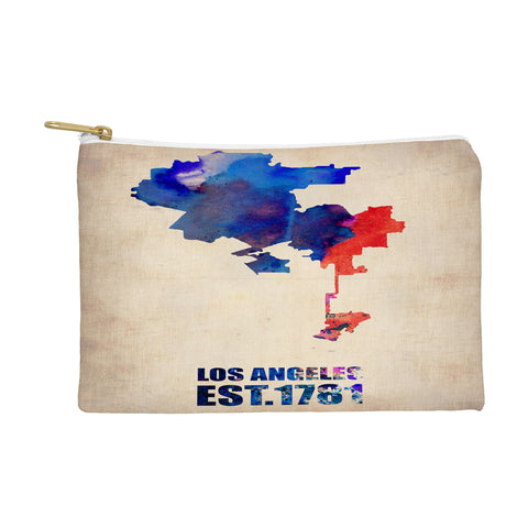 Naxart Los Angeles Watercolor Map 1 Pouch