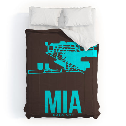 Naxart MIA Miami Poster 2 Comforter