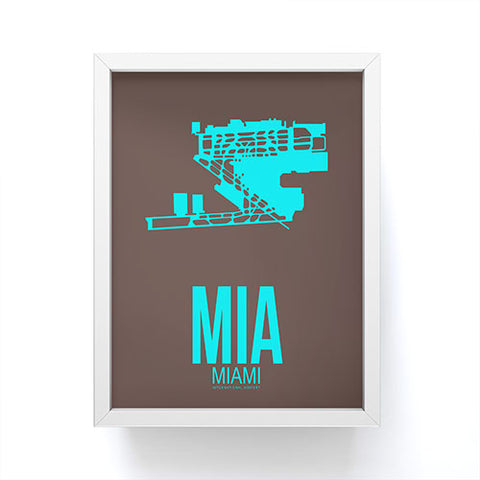 Naxart MIA Miami Poster 2 Framed Mini Art Print