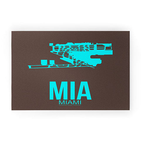 Naxart MIA Miami Poster 2 Welcome Mat