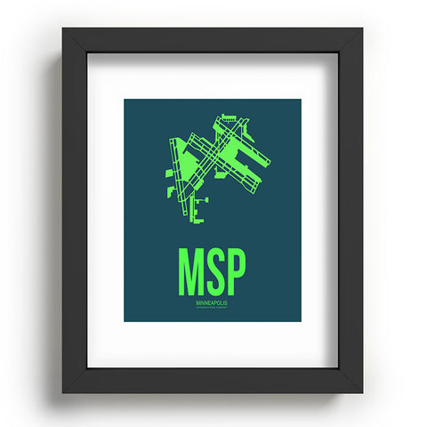 Naxart MSP Minneapolis Poster 2 Recessed Framing Rectangle
