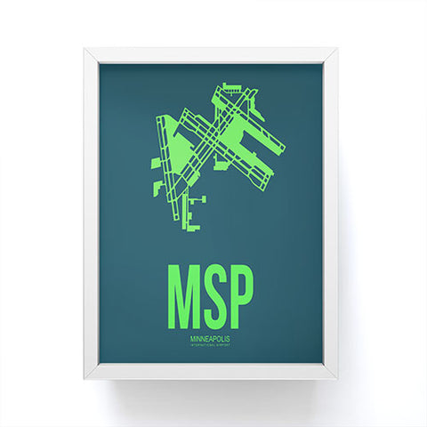 Naxart MSP Minneapolis Poster 2 Framed Mini Art Print