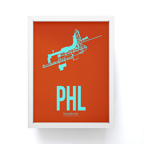 Naxart PHL Philadelphia Poster 2 Framed Mini Art Print