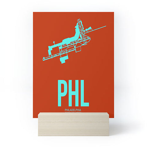 Naxart PHL Philadelphia Poster 2 Mini Art Print