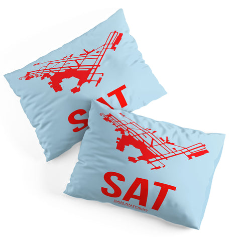 Naxart SAT San Antonio Poster Pillow Shams