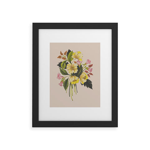 Nelvis Valenzuela Yellow Flower bunch Framed Art Print