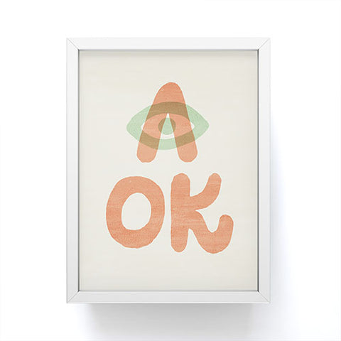 Nick Nelson A OK Framed Mini Art Print