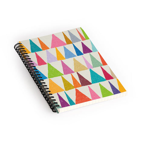 Nick Nelson Analogous Shapes In Bloom Spiral Notebook