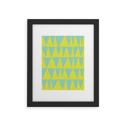 Nick Nelson Analogous Shapes With Gold Framed Art Print