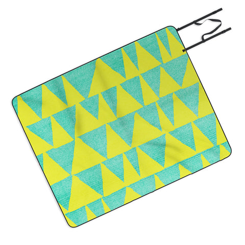 Nick Nelson Analogous Shapes With Gold Picnic Blanket