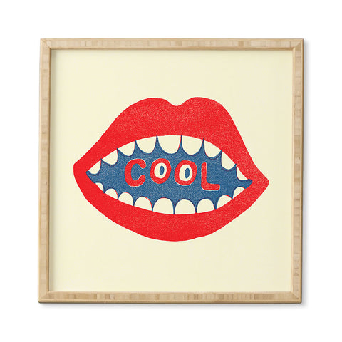 Nick Nelson COOL MOUTH Framed Wall Art