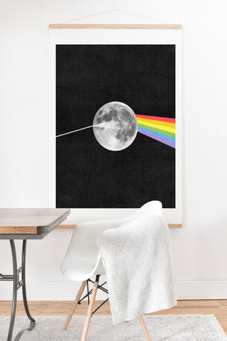 Nick Nelson Dark Side Of The Moon Art Print And Hanger