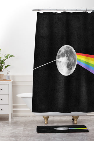 Nick Nelson Dark Side Of The Moon Shower Curtain And Mat