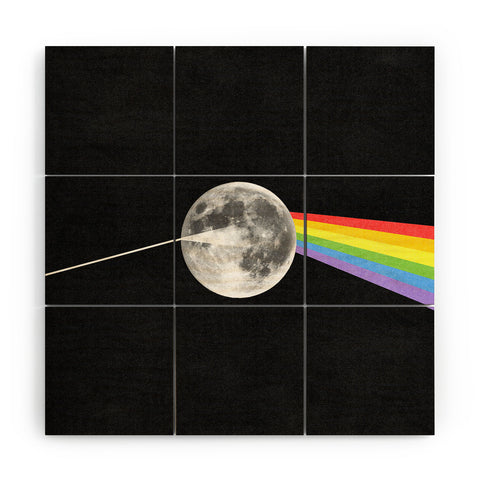 Nick Nelson Dark Side Of The Moon Wood Wall Mural