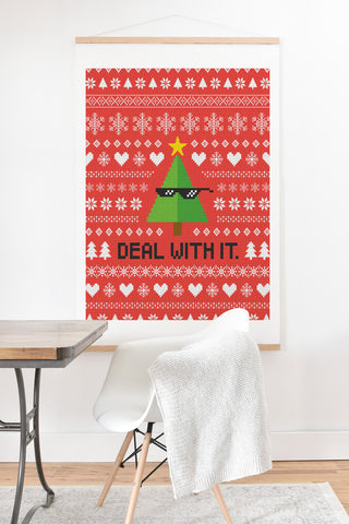 Nick Nelson DEAL WITH CHRISTMAS Art Print And Hanger