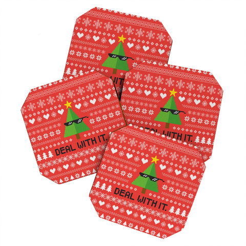 Nick Nelson DEAL WITH CHRISTMAS Coaster Set