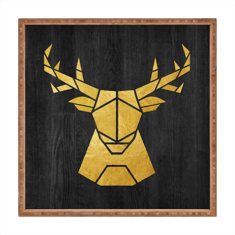 Nick Nelson Deer Symmetry Square Tray