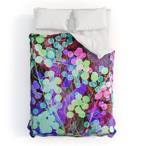 Nick Nelson Dots And Leaves Duvet Cover