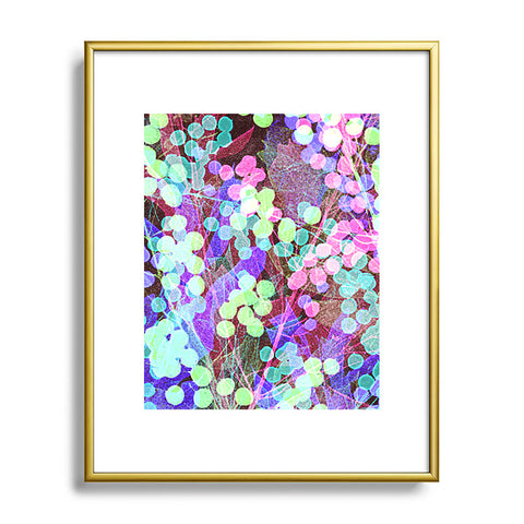 Nick Nelson Dots And Leaves Metal Framed Art Print