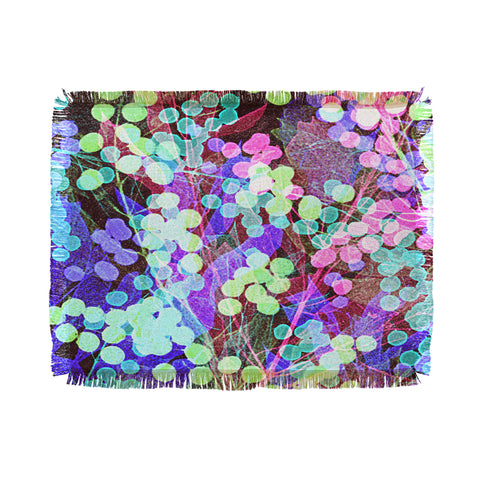 Nick Nelson Dots And Leaves Throw Blanket