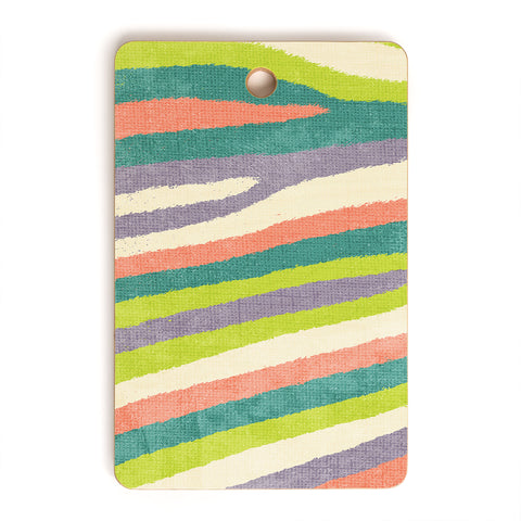 Nick Nelson Fruit Stripes Cutting Board Rectangle