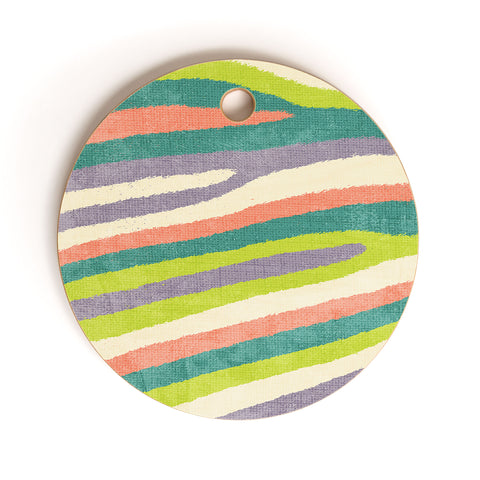 Nick Nelson Fruit Stripes Cutting Board Round