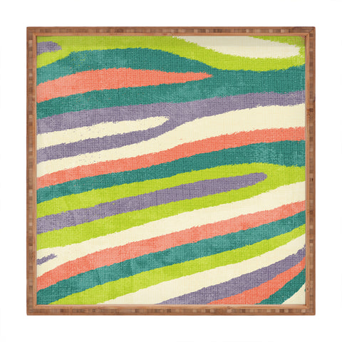 Nick Nelson Fruit Stripes Square Tray
