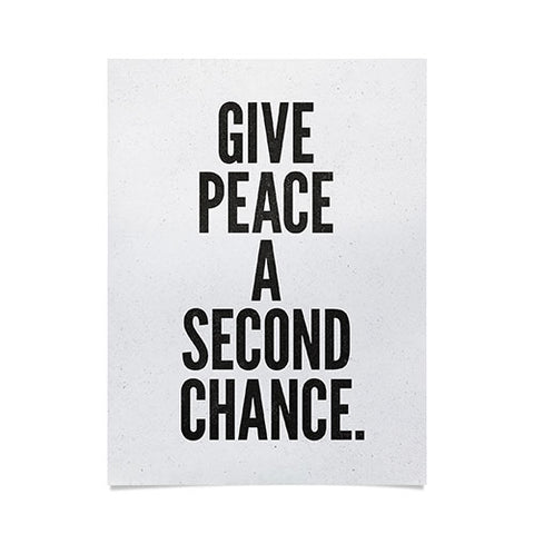 Nick Nelson Give Peace A Second Chance Poster