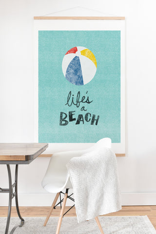 Nick Nelson Lifes A Beach Art Print And Hanger