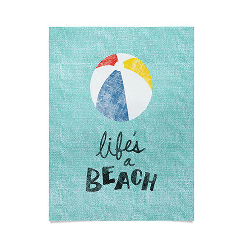 Nick Nelson Lifes A Beach Poster
