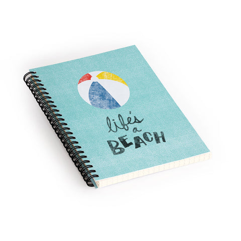 Nick Nelson Lifes A Beach Spiral Notebook