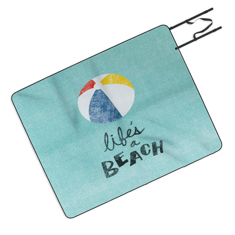Nick Nelson Lifes A Beach Picnic Blanket