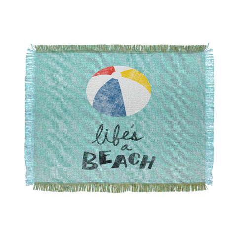 Nick Nelson Lifes A Beach Throw Blanket