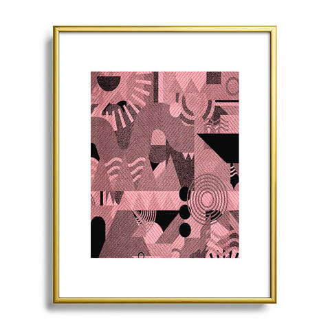 Nick Nelson Lost Frequencies In Pink Metal Framed Art Print