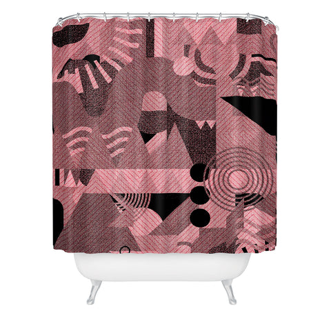 Nick Nelson Lost Frequencies In Pink Shower Curtain