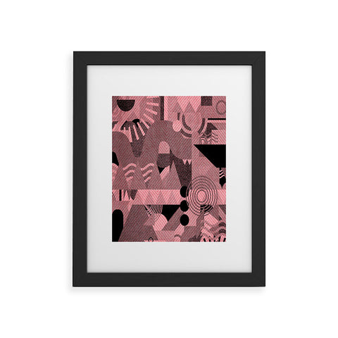 Nick Nelson Lost Frequencies In Pink Framed Art Print