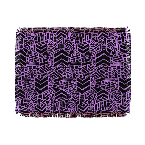 Nick Nelson Microcosm Orchid Throw Blanket