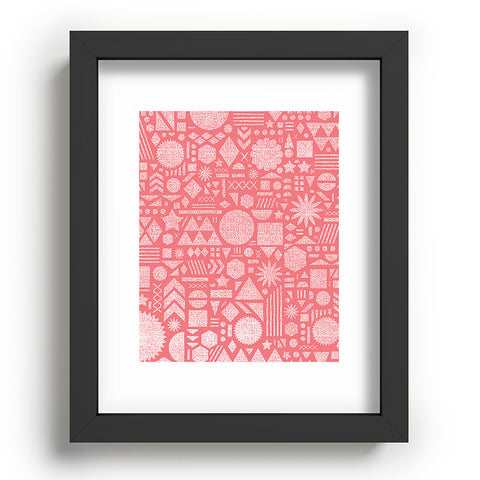 Nick Nelson Modern Elements In Bubble Gum Recessed Framing Rectangle