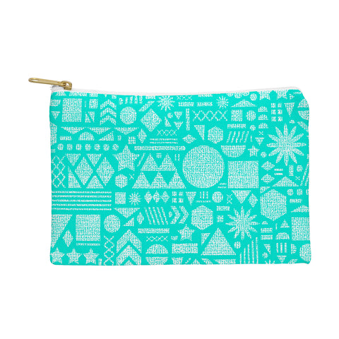 Nick Nelson Modern Elements In Turquoise Pouch